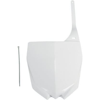 UFO Plastics Number Plate - YZF '10 - White [MPN: YA04813-046]_486487