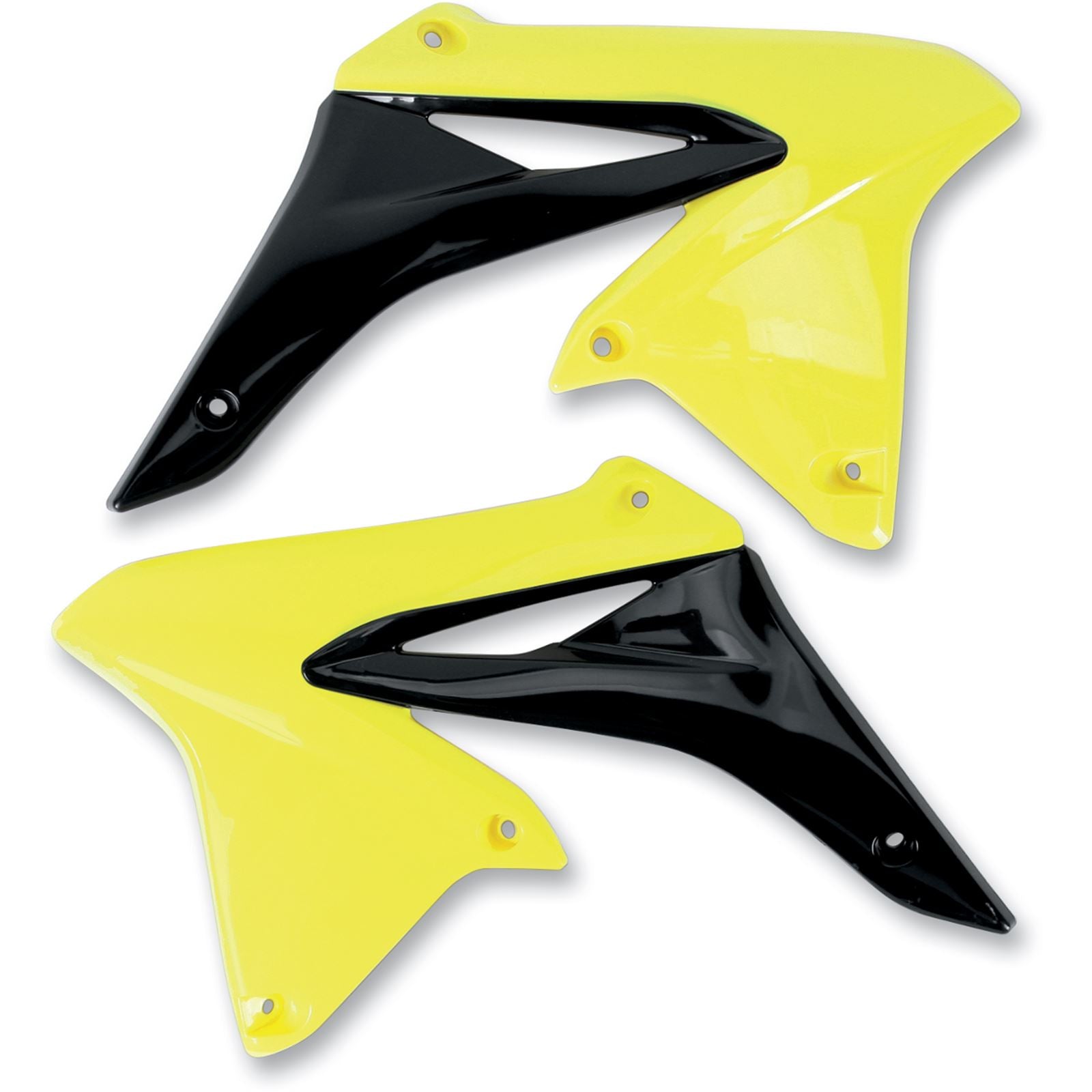 UFO Plastics Radiator Shrouds - Yellow - RMZ 250 [MPN: SU04928-102]_486479