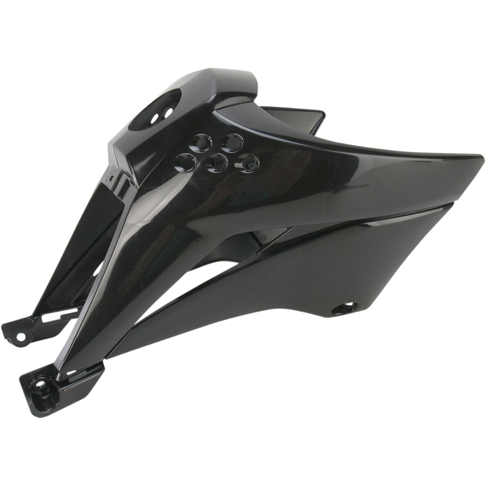 UFO Plastics Radiator Shroud - KLX 110 - Black [MPN: KA04716-001]_486506