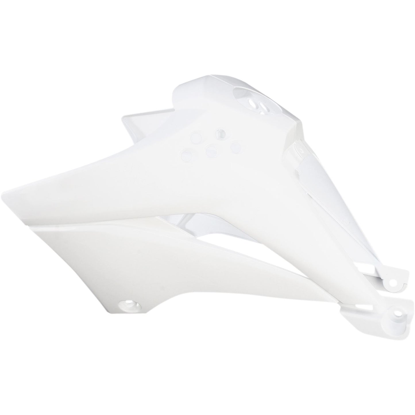 UFO Plastics Radiator Shroud for Kawasaki KLX 110 - White [MPN: KA04716-047]_486504