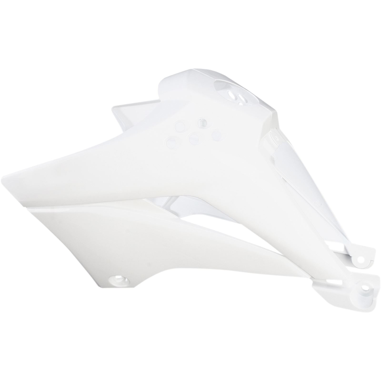 UFO Plastics Radiator Shroud for Kawasaki KLX 110 - White [MPN: KA04716-047]_486504