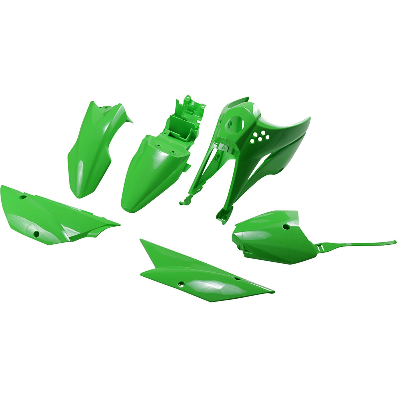 UFO Plastics Body Kit - Green - KLX110 [MPN: KA37003-026]_1040874