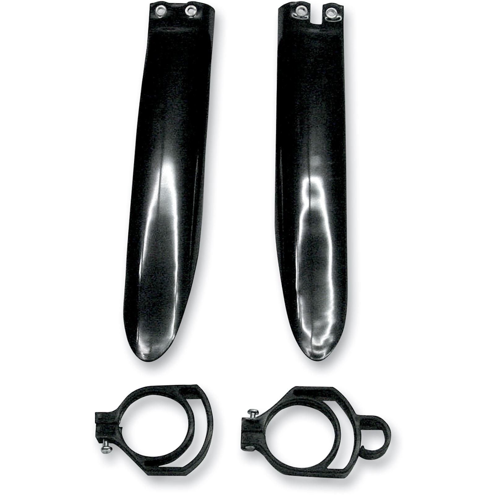 UFO Plastics Fork Cover - Black - KX80/85 [MPN: KA03711-001]_486269