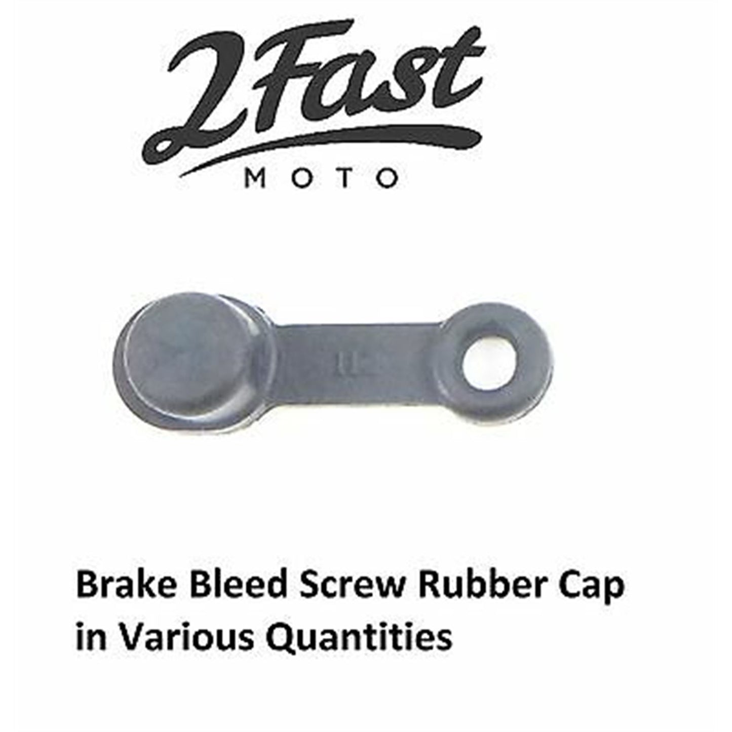 2FastMoto Universal Brake Caliper Bleed Screw With Rubber Cover 4 Pack 2FM-02-30125x4_626592