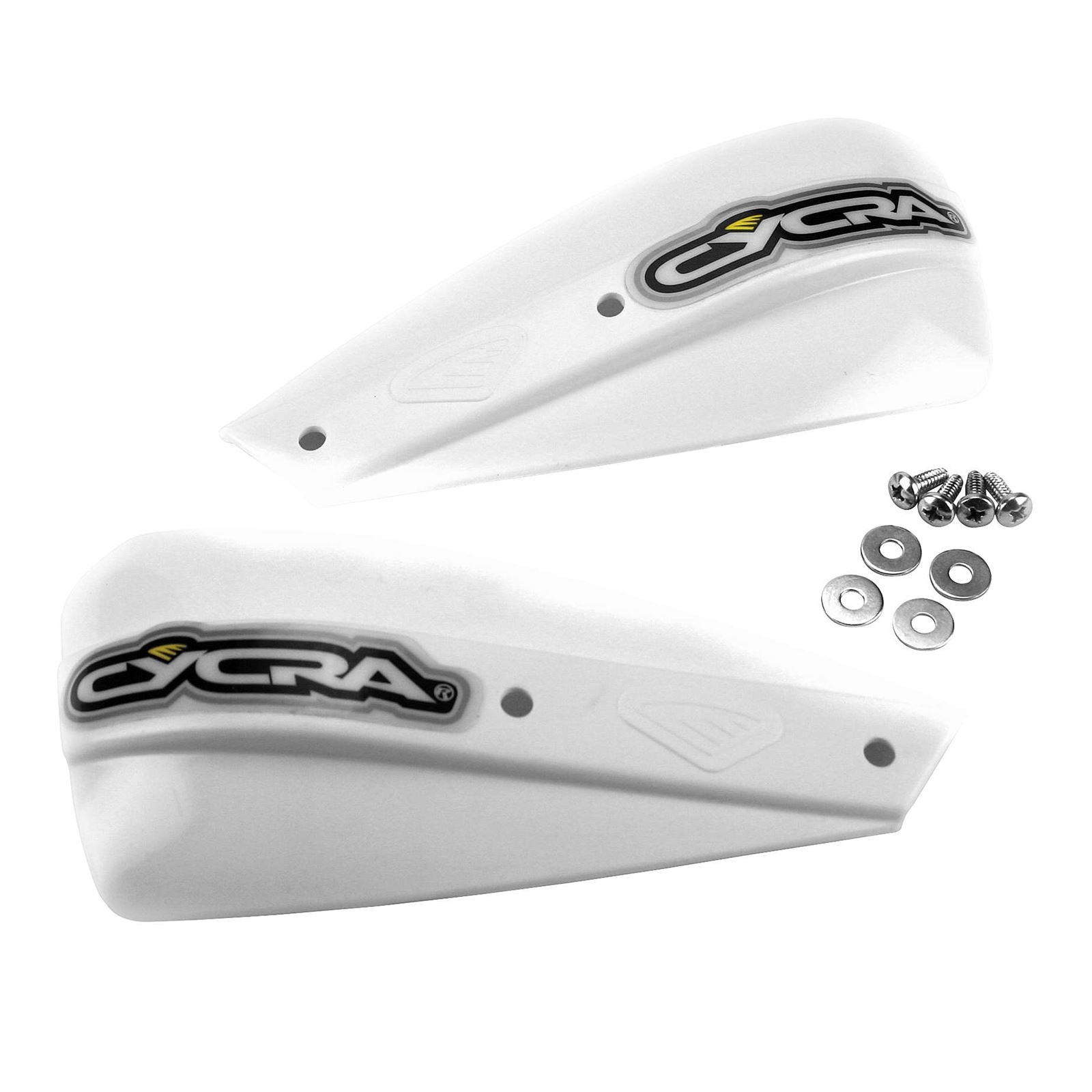 Cycra White Low-Profile Replacement Handshields [MPN: 1CYC-1115-42]_83111