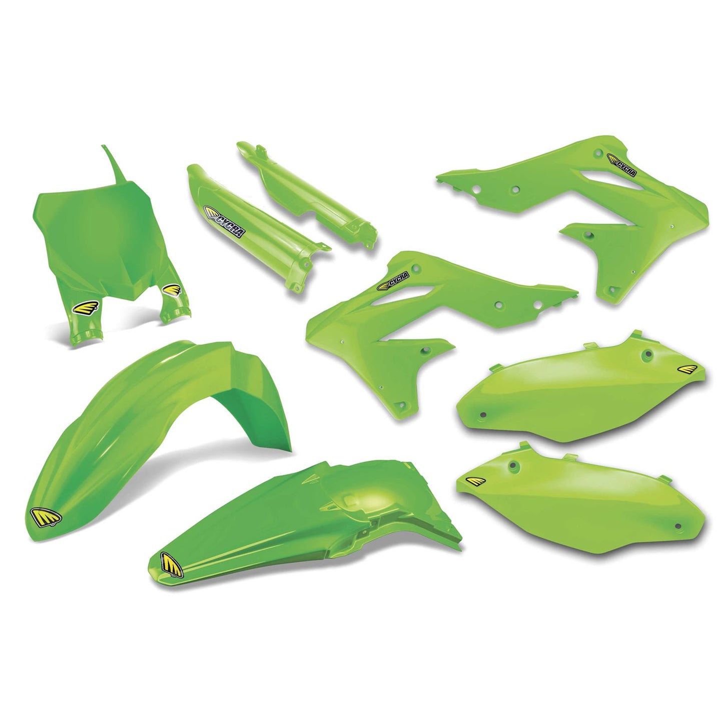 Cycra Plastic Kit PowerFlow KXF250 Green [MPN: 1CYC-9307-72]_83333