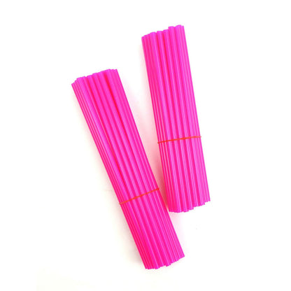 2FastMoto 76pcs Wheel Spoke Skin Cover Wrap Kit for Motocross Dirt Bike - Pink 10-570P_1770858