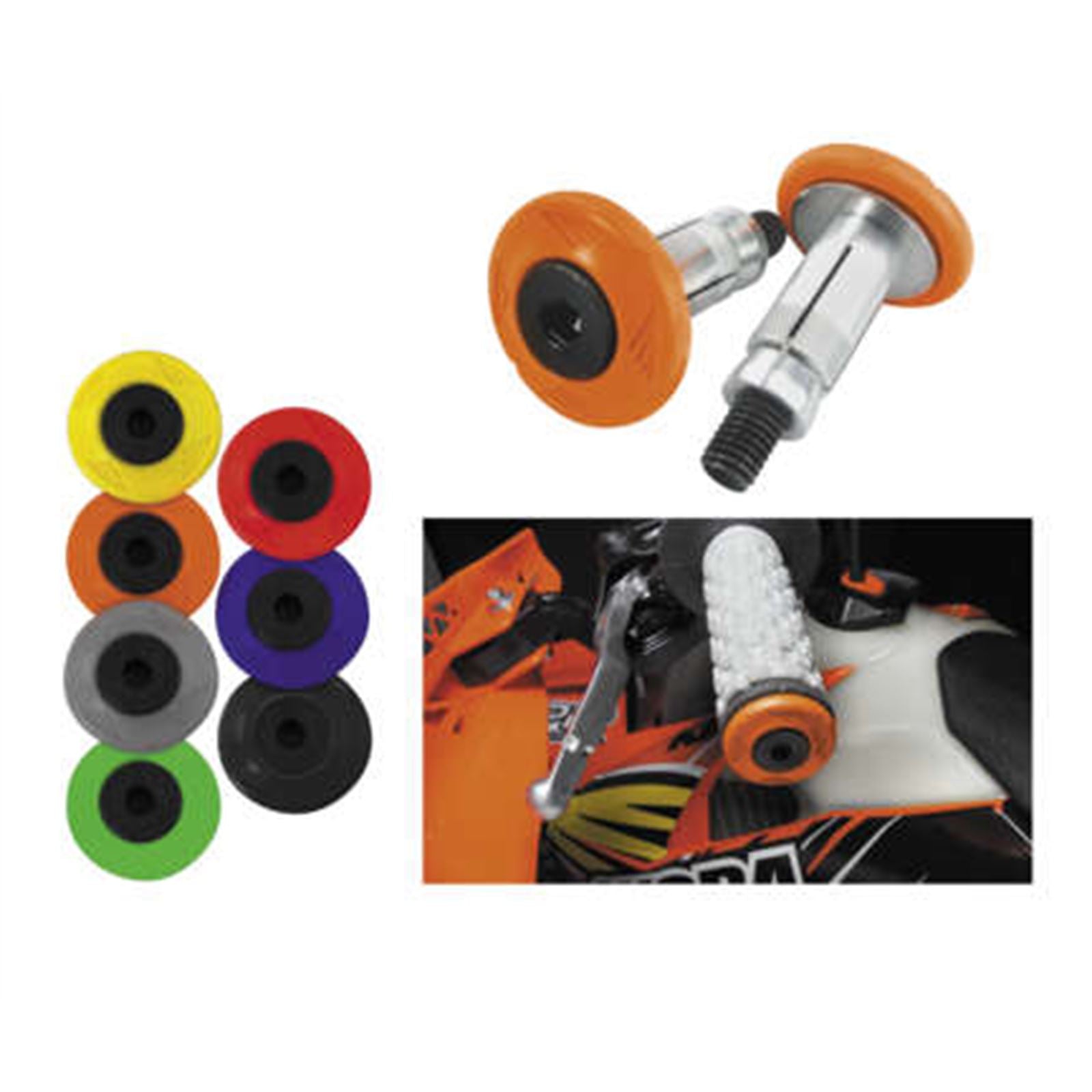 Cycra Grip Armor Bar End Set Black [MPN: 1CYC-0010-12]_984947