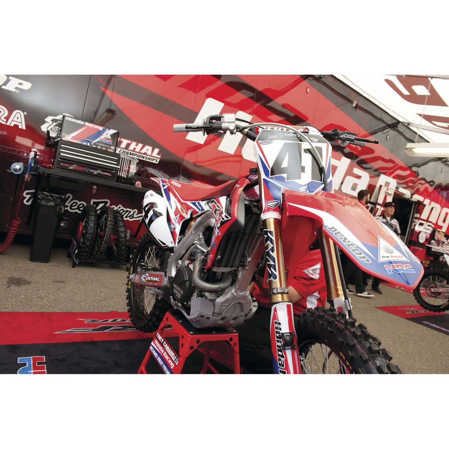 Cycra Factory Edition Stadium Number Plates for Honda Red [MPN: 1CYC-1210-32]_83406