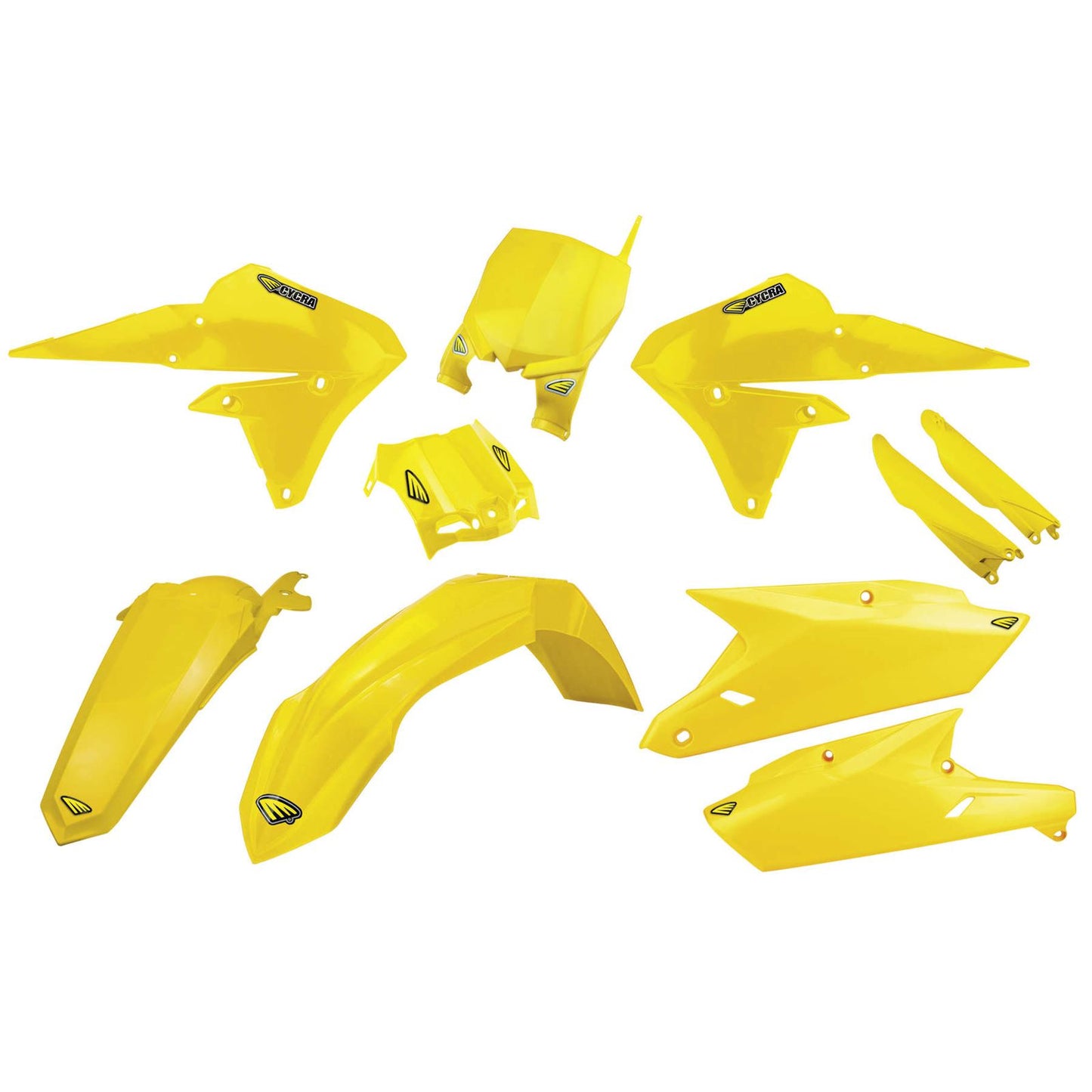 Cycra Body Kit - Powerflow - Yellow [MPN: 1CYC-9312-66]_83452