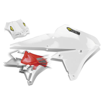 Cycra PowerFlow Shrouds - WR250F - White [MPN: 1CYC-1782-42]_83518