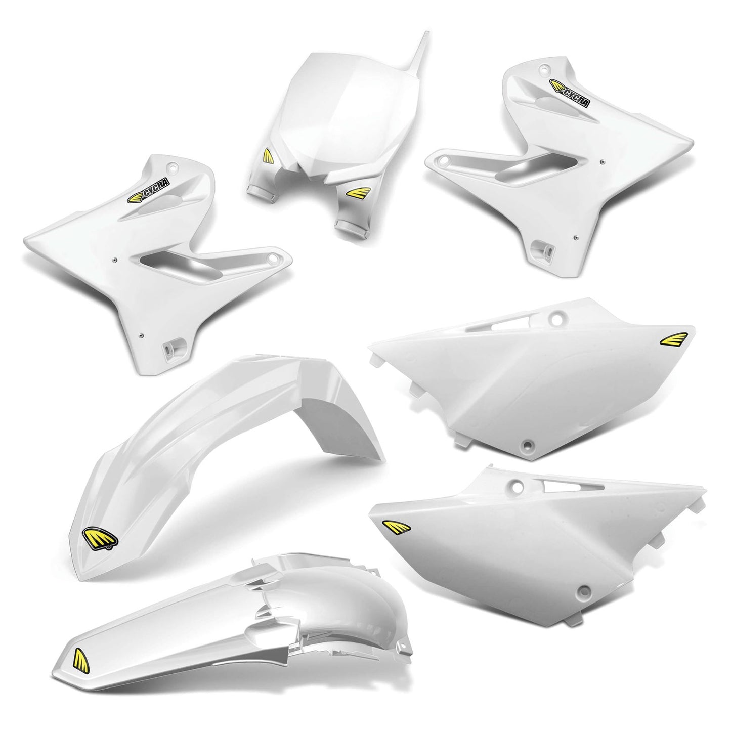 Cycra Body Kit - Powerflow - White [MPN: 1CYC-9316-42]_83560