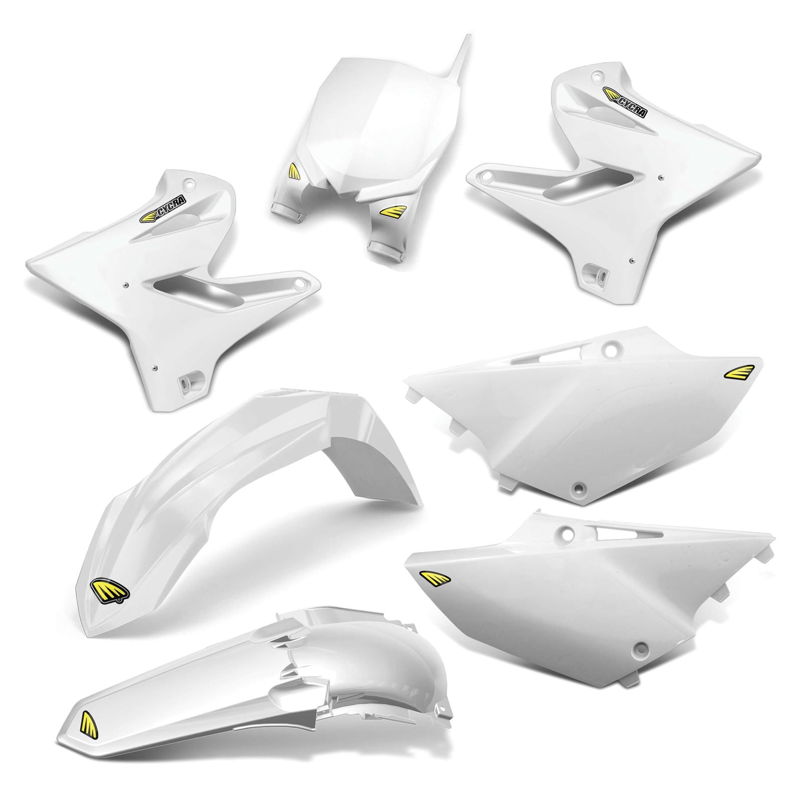 Cycra Body Kit - Powerflow - White [MPN: 1CYC-9316-42]_83560