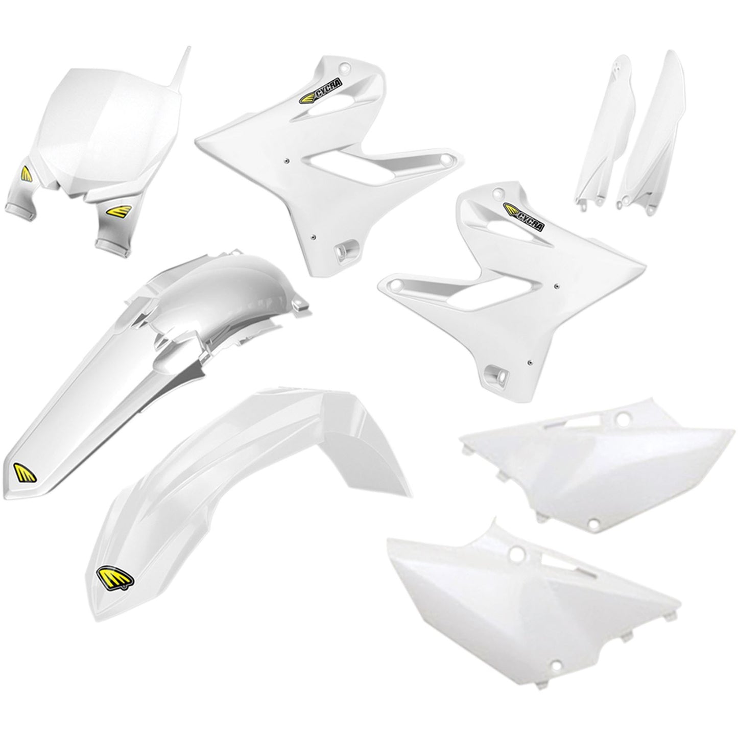 Cycra Body Kit - Powerflow - White [MPN: 1CYC-9316-42]_370026