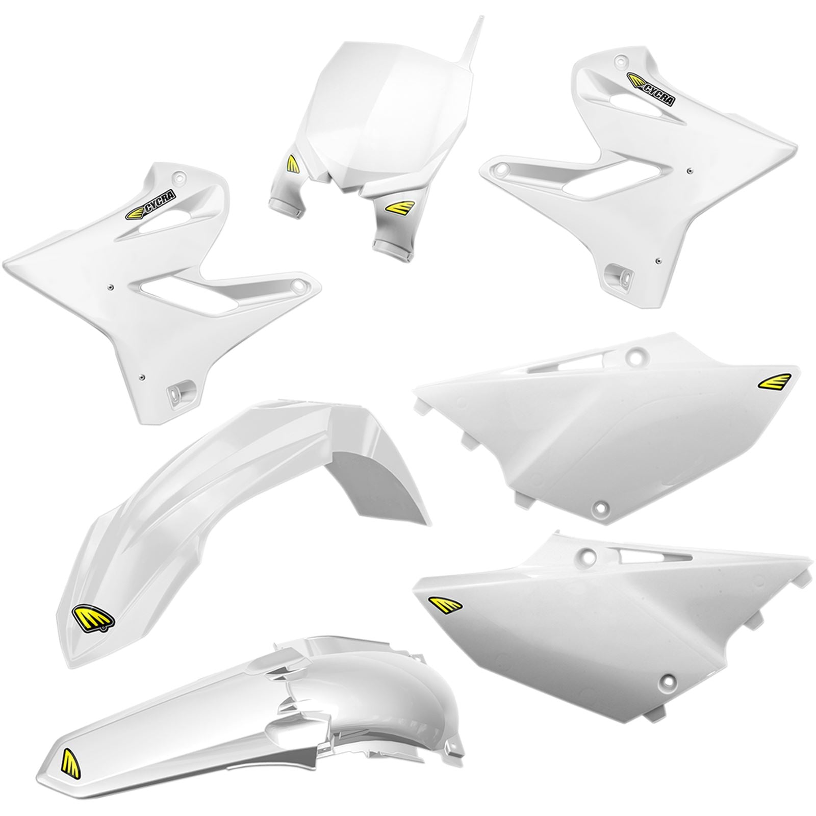 Cycra Body Kit - Powerflow - White [MPN: 1CYC-9316-42]_370027