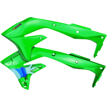 Cycra PowerFlow Shrouds - KXF450 - Fluorescent Green [MPN: 1CYC-1867-72F]_369660