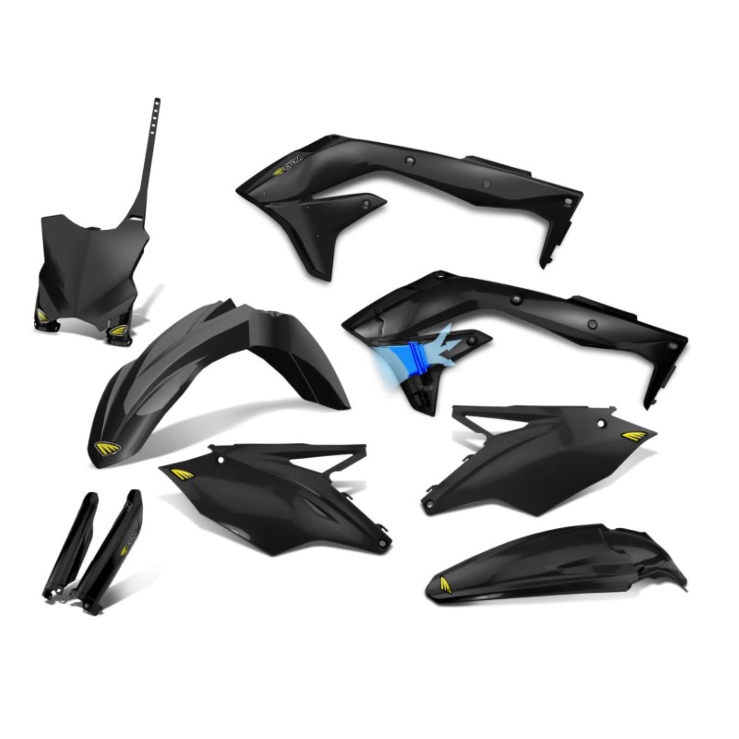 Cycra Body Kit - Powerflow - Black - KX450 [MPN: 1CYC-9318-12]_1453560