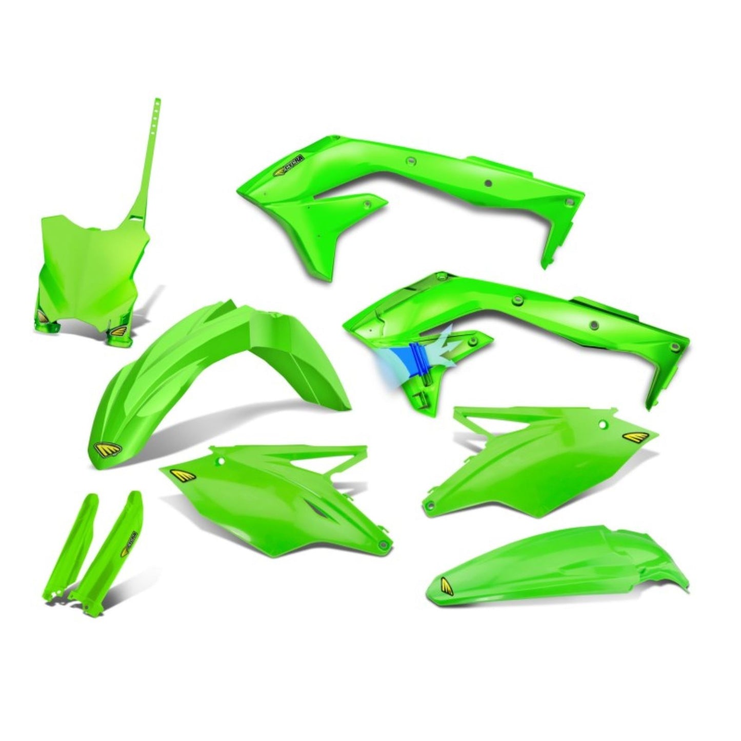 Cycra Body Kit - Powerflow - Fluorescent Green - KX450 [MPN: 1CYC-9318-72]_1453562