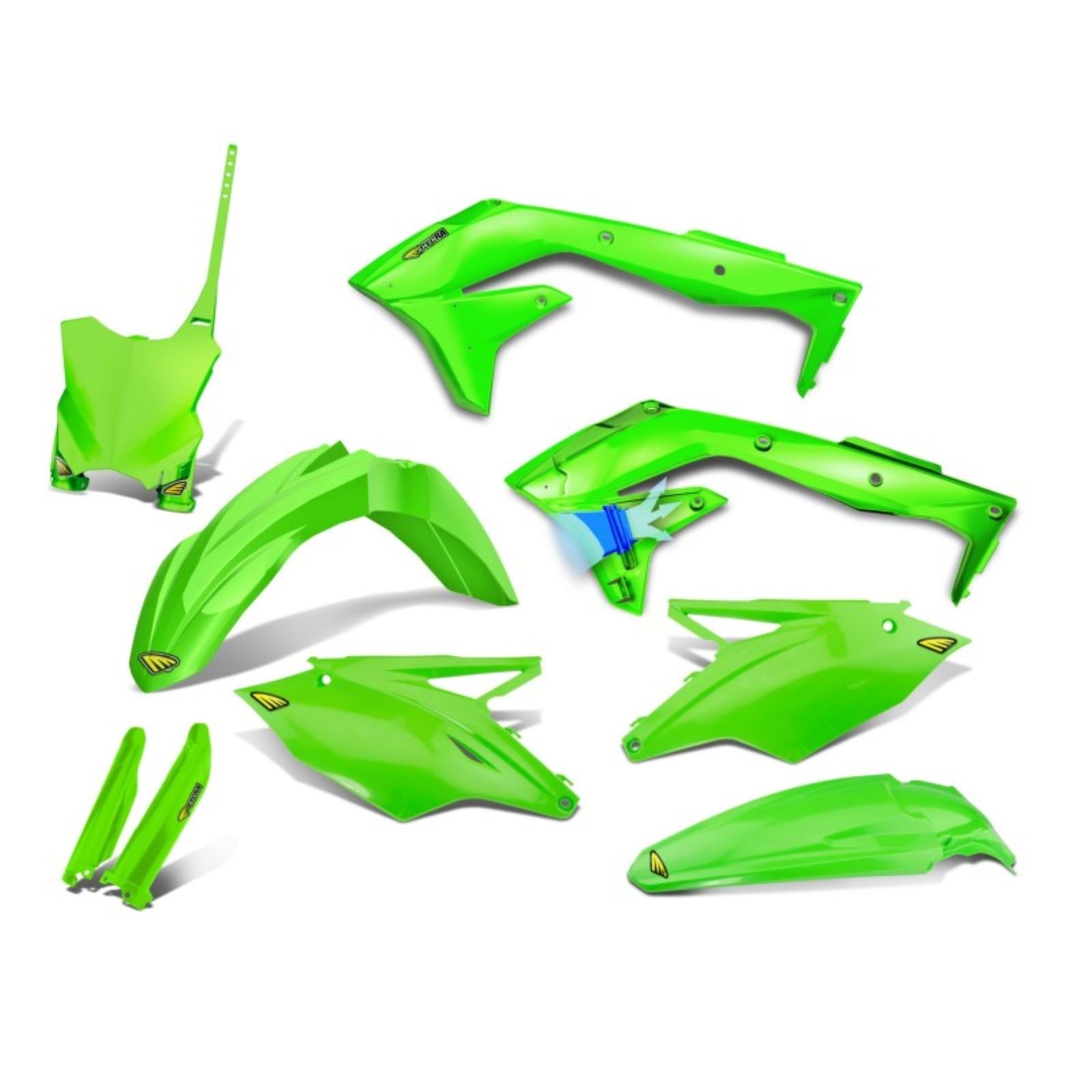 Cycra Body Kit - Powerflow - Fluorescent Green - KX450 [MPN: 1CYC-9318-72]_1453562