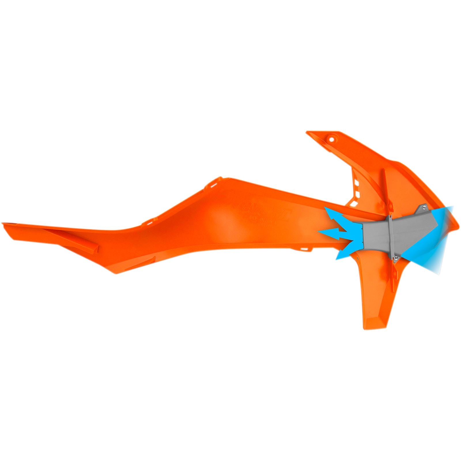 Cycra PowerFlow Shrouds for KTM - Fluorescent Orange [MPN: 1CYC-1901-22F]_369650