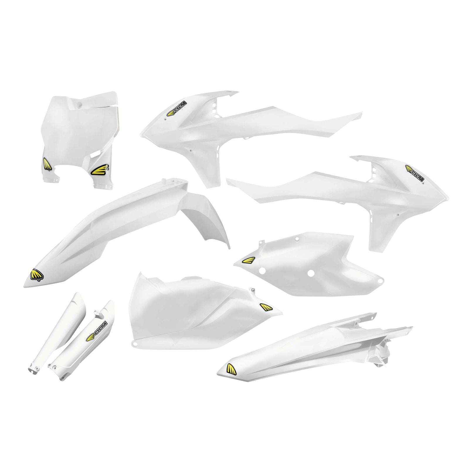 Cycra Body Kit - Powerflow - White [MPN: 1CYC-9317-42]_83643
