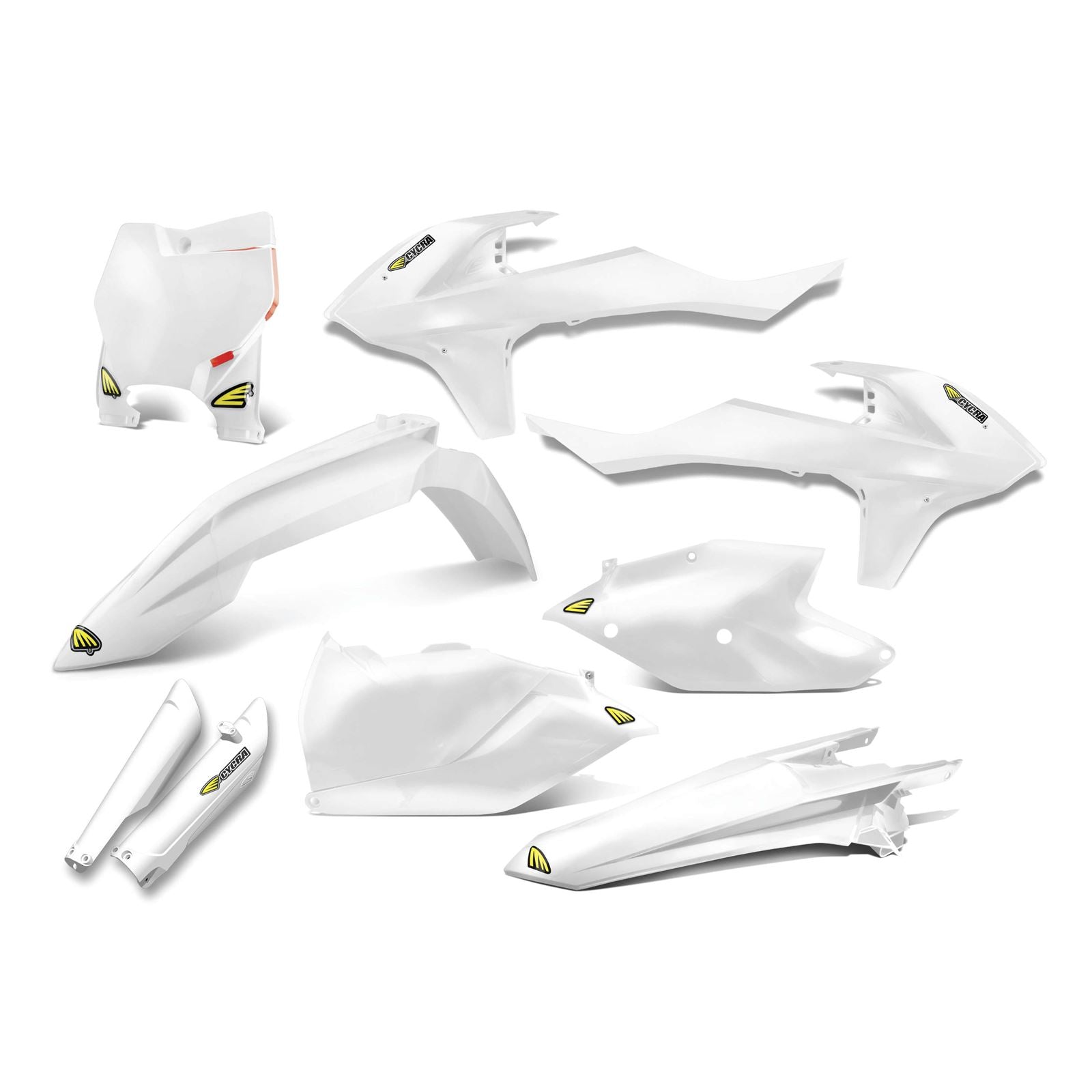 Cycra Body Kit - Powerflow - White [MPN: 1CYC-9317-42]_83644