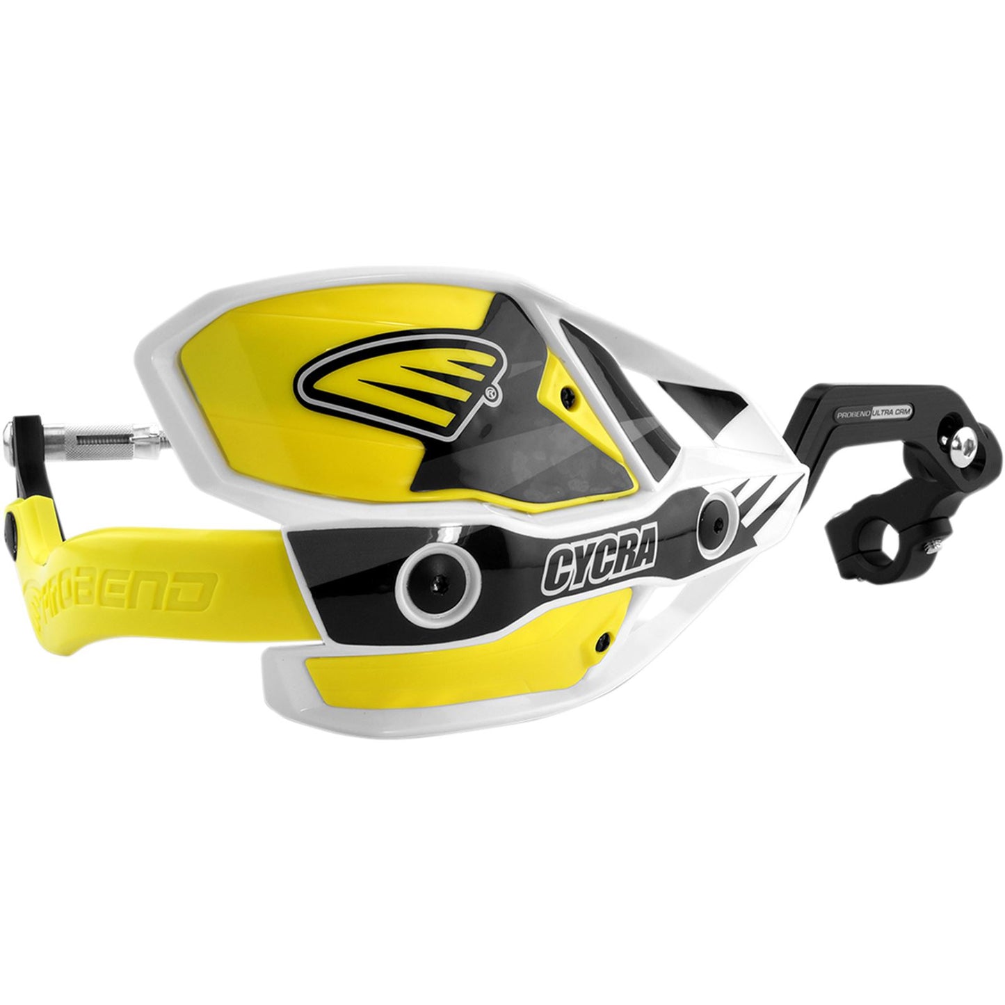 Cycra White/Yellow Ultra Handguards [MPN: 1CYC-7407-55X]_369843