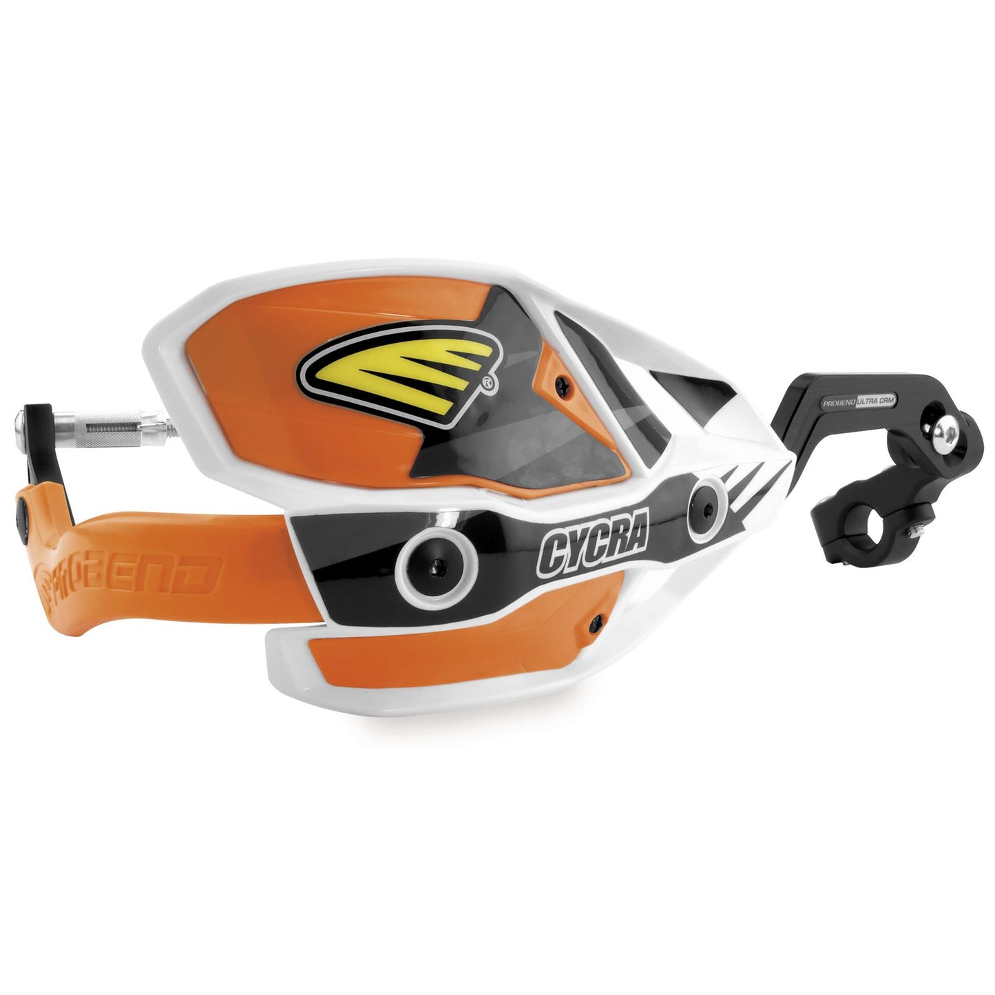 Cycra White/Orange Ultra Oversized Handguards [MPN: 1CYC-7408-22X]_83673