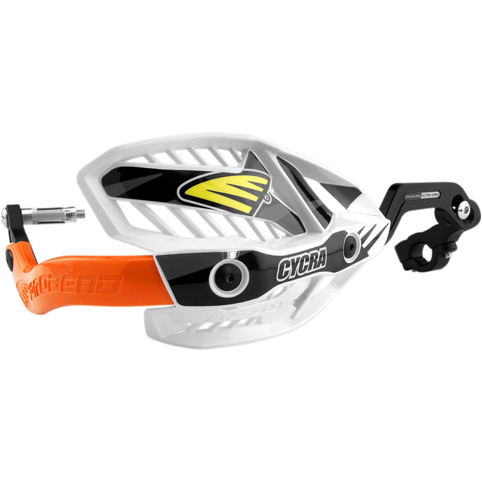 Cycra White/Orange Ultra Oversized Handguards [MPN: 1CYC-7408-22X]_369849