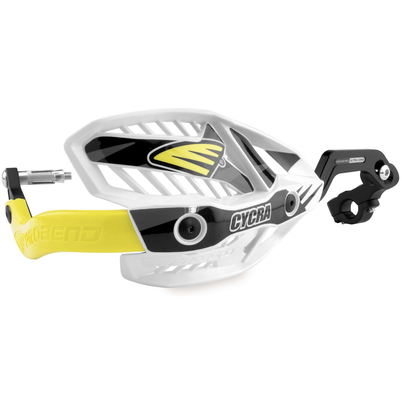 Cycra White/Yellow Ultra Oversized Handguards [MPN: 1CYC-7408-55X]_83682