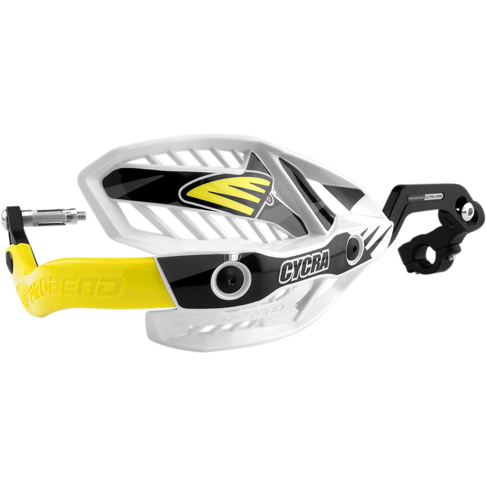 Cycra White/Yellow Ultra Oversized Handguards [MPN: 1CYC-7408-55X]_369854