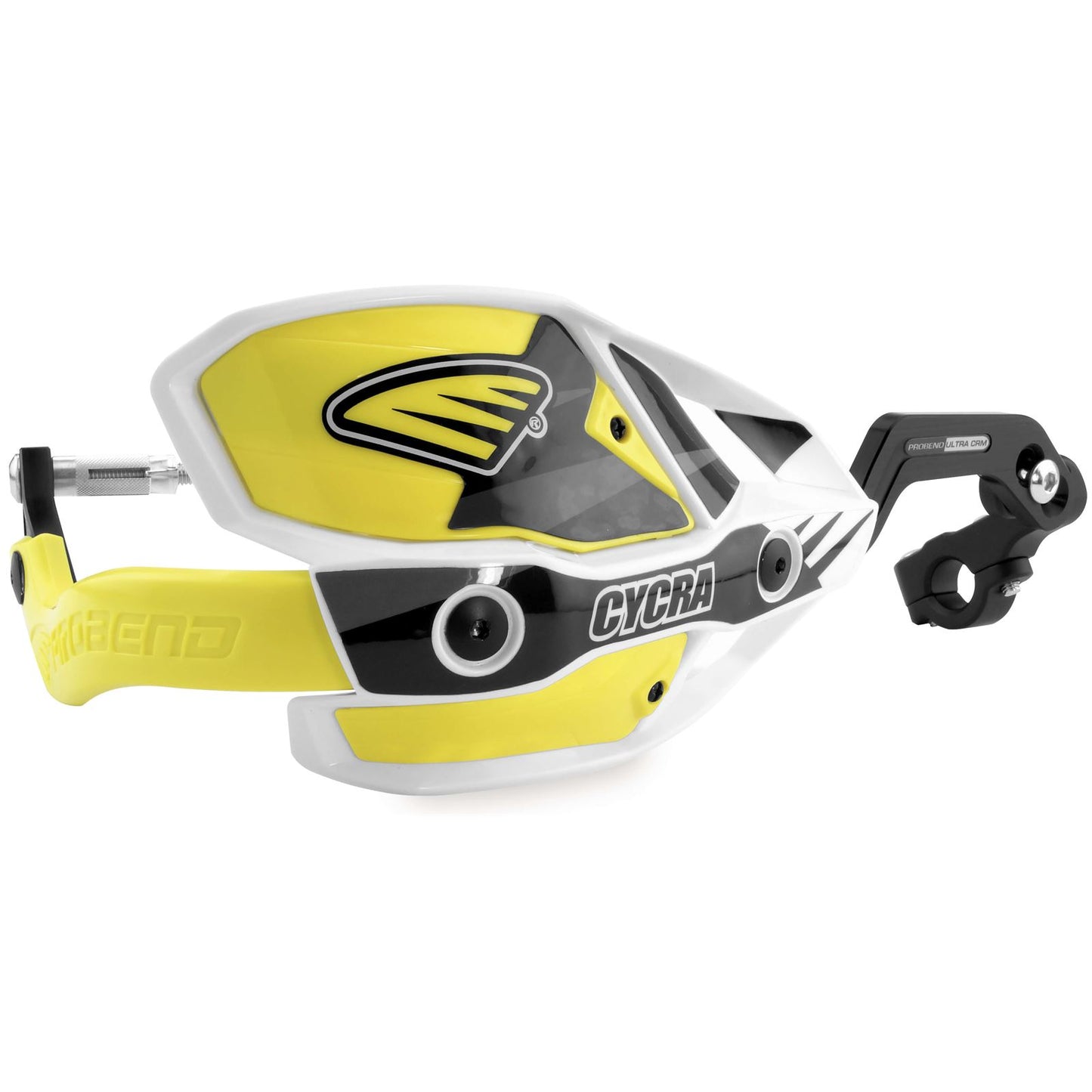 Cycra White/Yellow Ultra Oversized Handguards [MPN: 1CYC-7408-55X]_83683