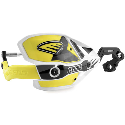 Cycra White/Yellow Ultra Oversized Handguards [MPN: 1CYC-7408-55X]_83683