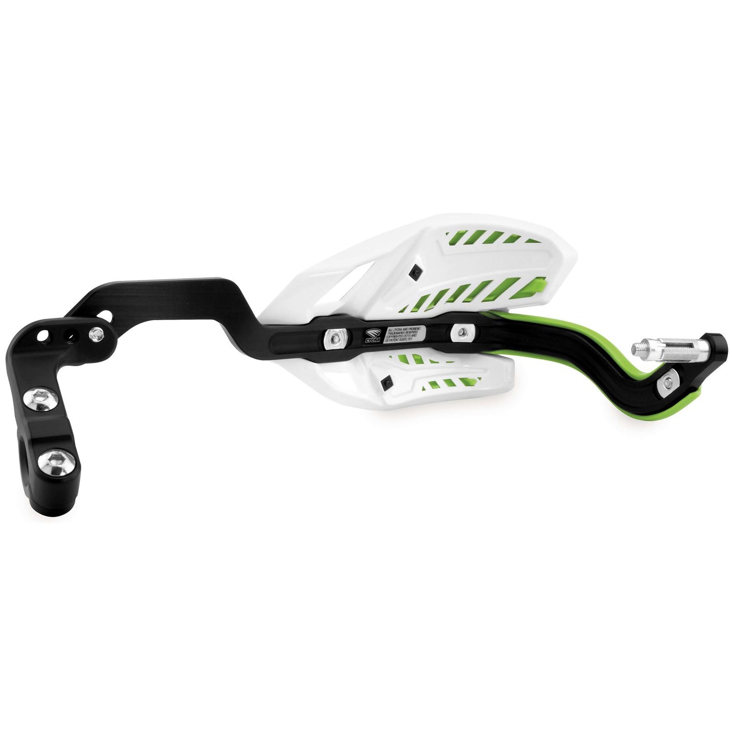 Cycra White/Green Ultra Oversized Handguards [MPN: 1CYC-7408-72X]_83687