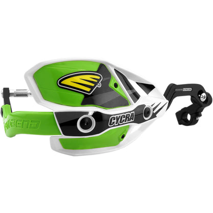 Cycra White/Green Ultra Oversized Handguards [MPN: 1CYC-7408-72X]_369859