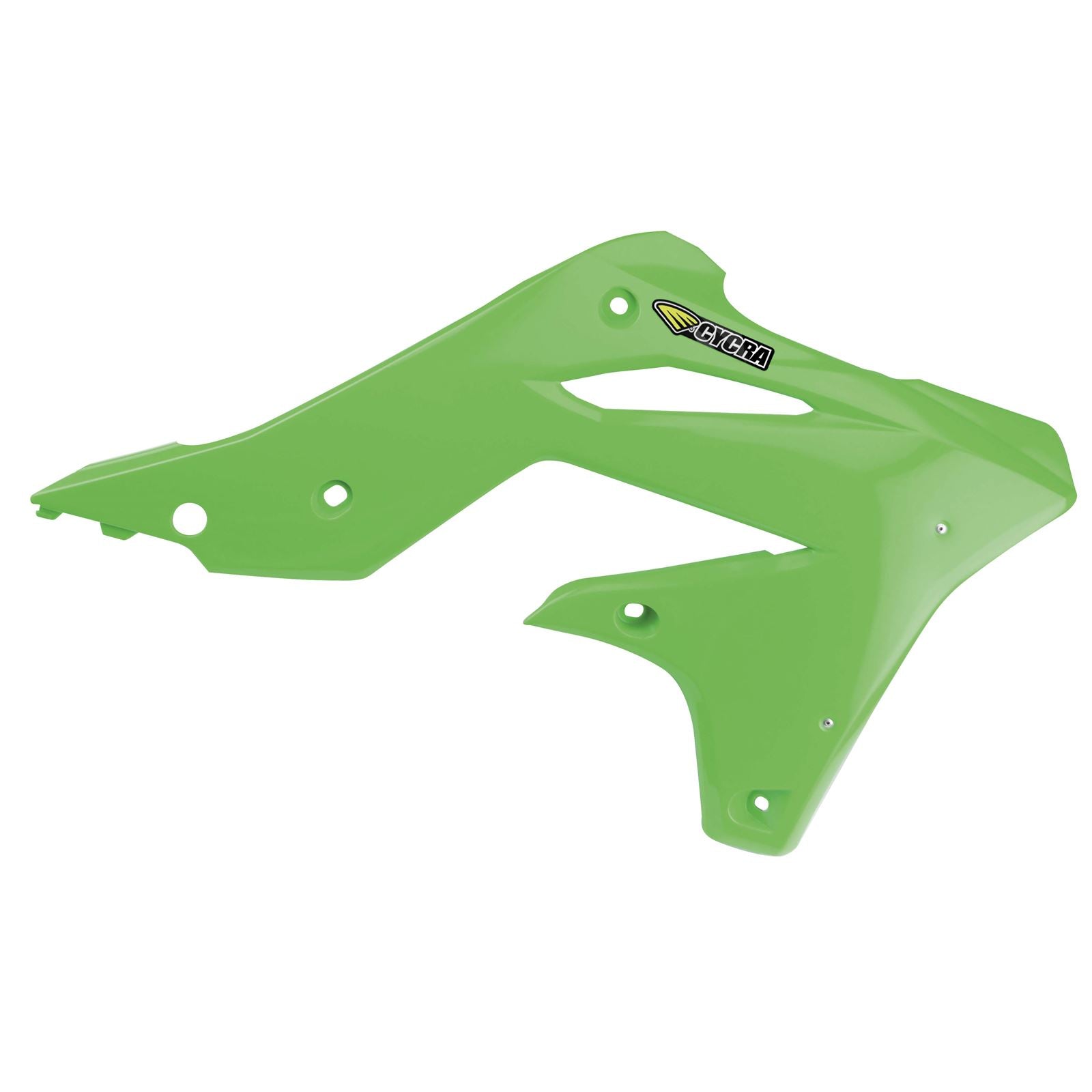 Cycra Powerflow Intake Radiator Shrouds Fits Kawasaki Flo Green [MPN: 1CYC-1865-72F]_83889