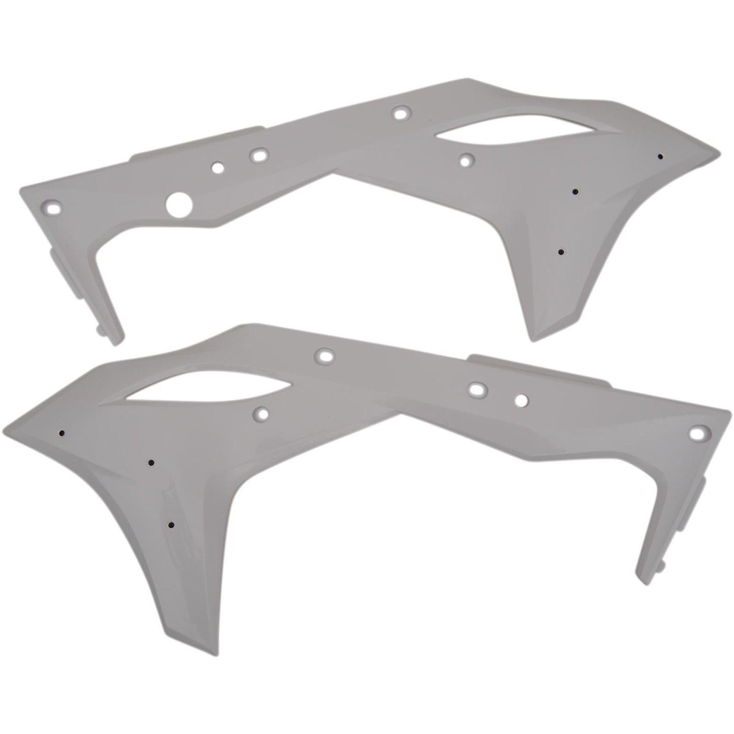 Cycra PowerFlow Shrouds - KXF250 - White [MPN: 1CYC-1868-42]_369686