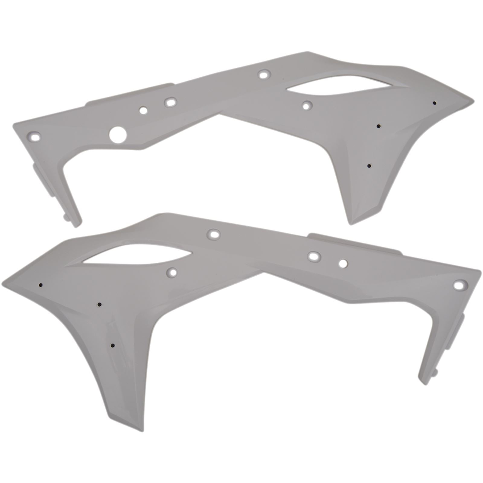Cycra PowerFlow Shrouds - KXF250 - White [MPN: 1CYC-1868-42]_369686