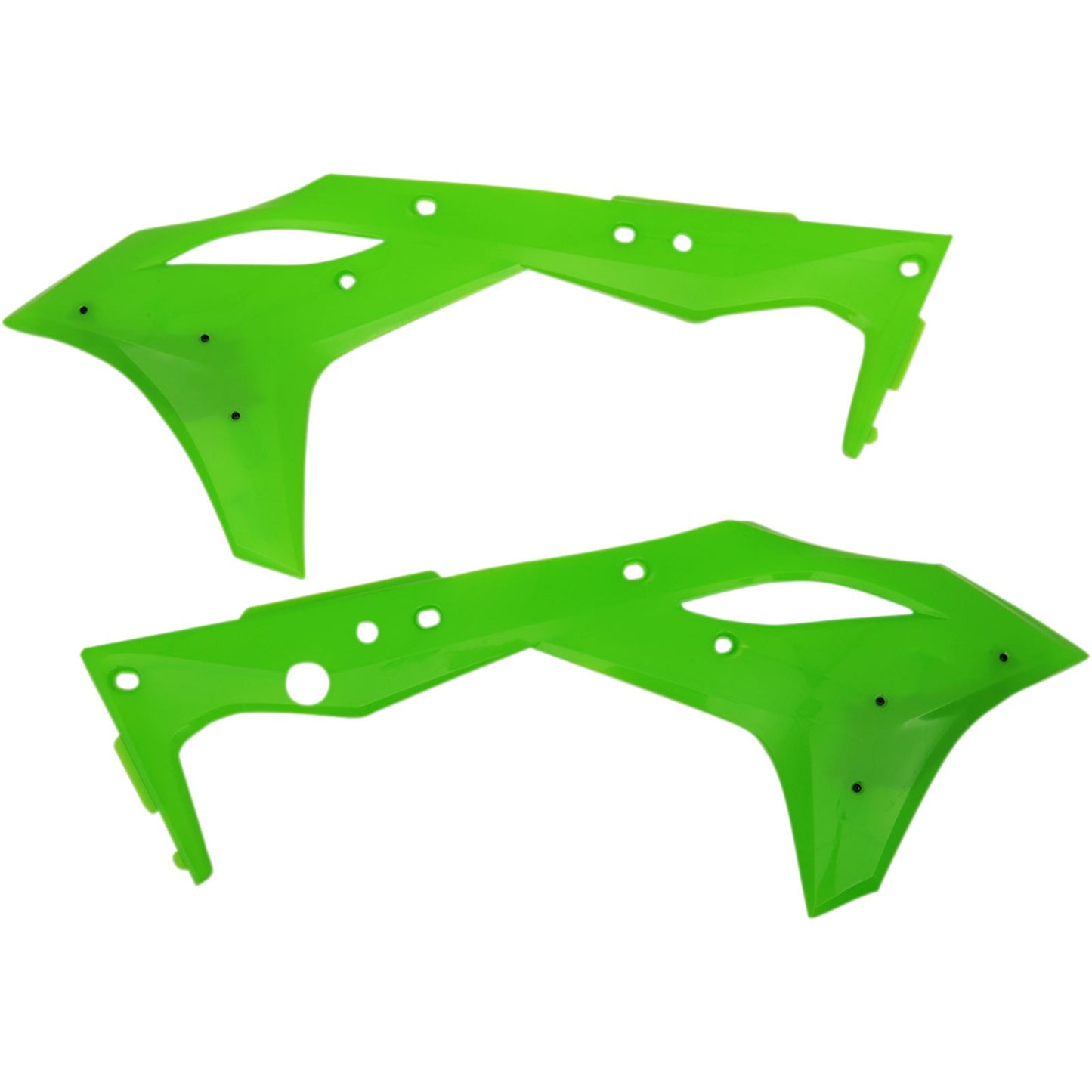 Cycra PowerFlow Shrouds - KXF250 - Fluorescent Green [MPN: 1CYC-1868-72F]_369684
