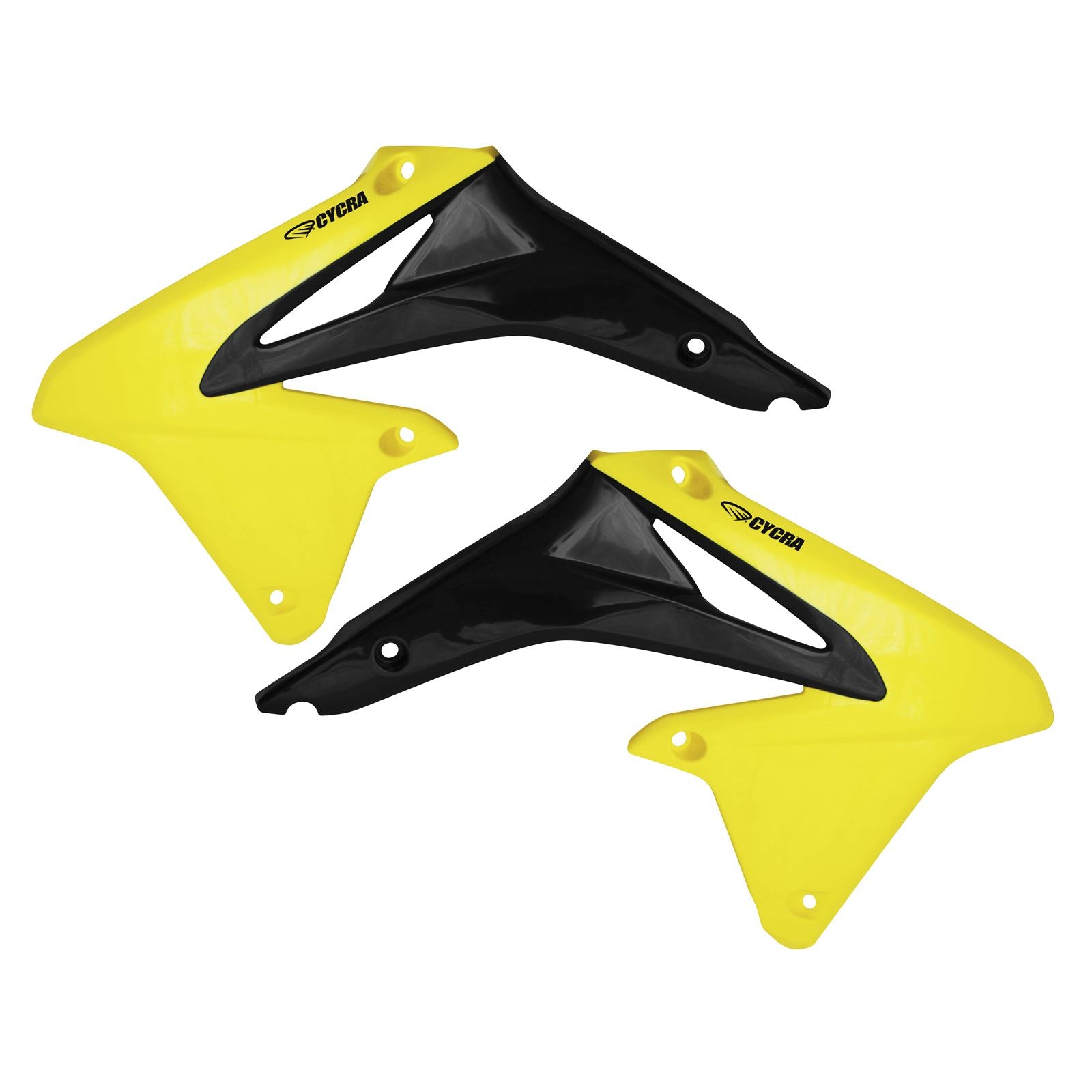 Cycra PowerFlow Shrouds For Suzuki - Yellow [MPN: 1CYC-1869-55]_83892