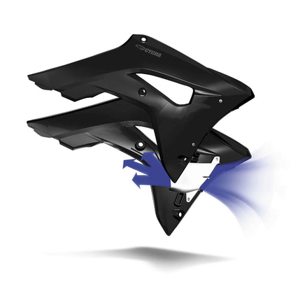 Cycra PowerFlow Shrouds fits Honda CRF - Black [MPN: 1CYC-1889-12]_83893