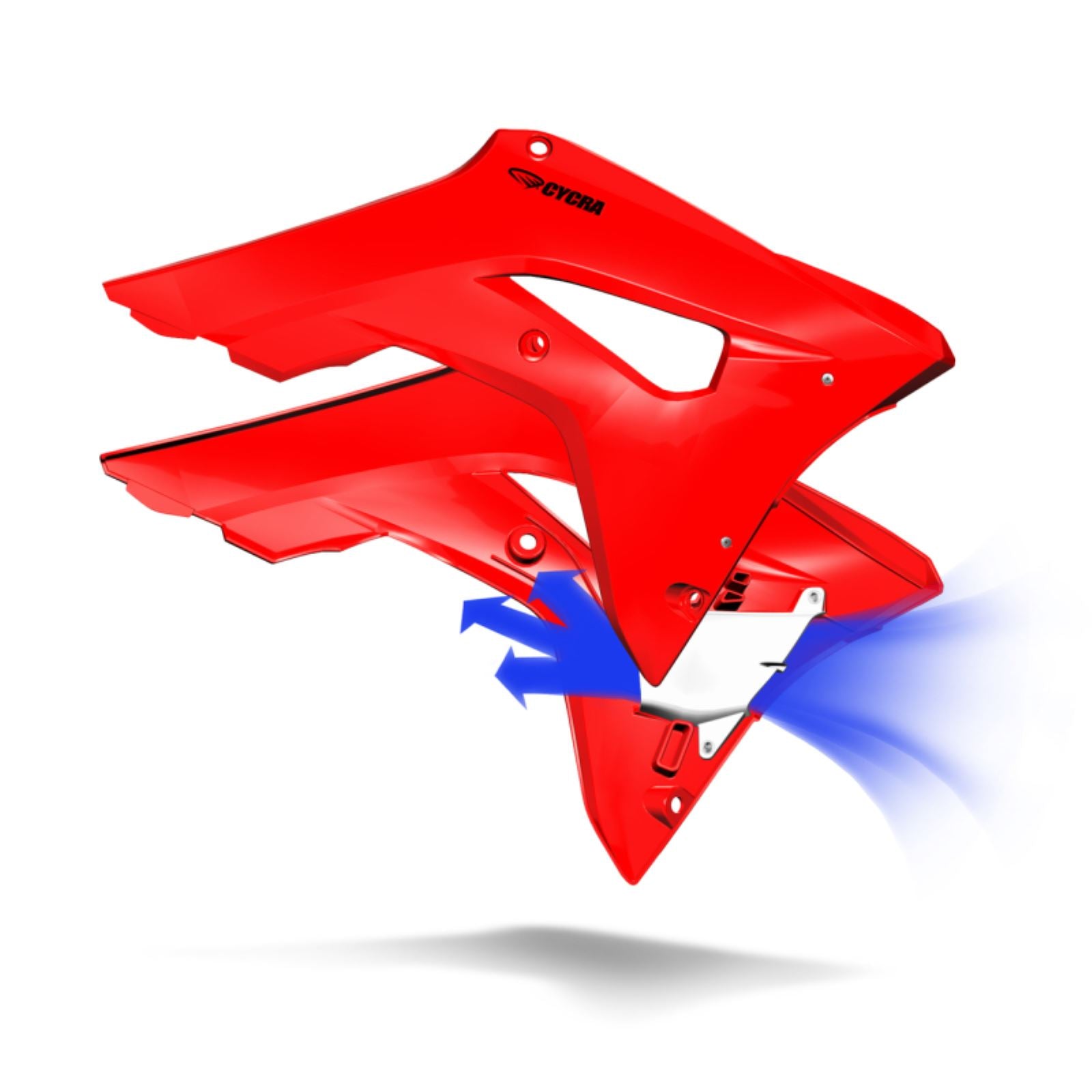 Cycra PowerFlow Shrouds fits Honda CRF - Red [MPN: 1CYC-1889-32]_1453350