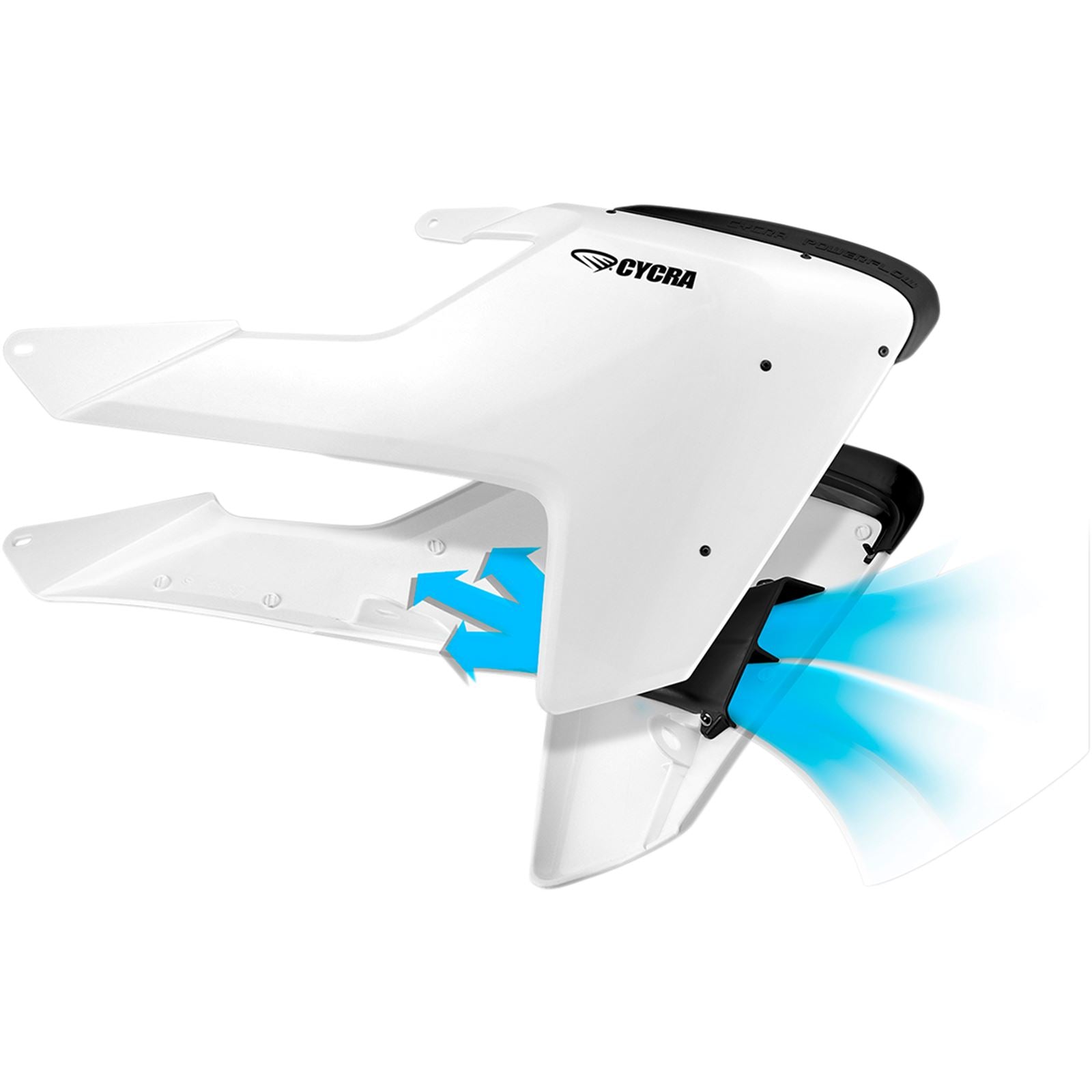 Cycra Radiator Shrouds for Husqvarna - White [MPN: 1CYC-1903-42]_369697