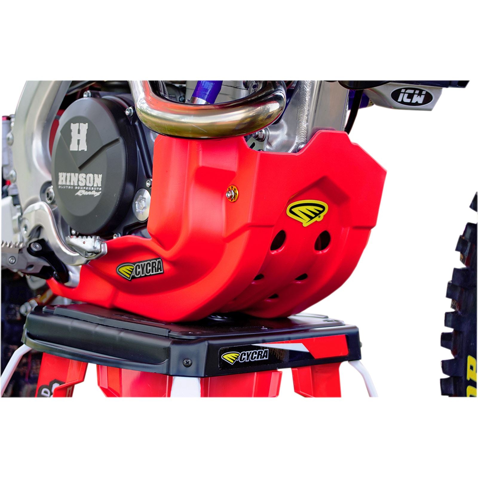 Cycra Skid Plate - Red for Honda [MPN: 1CYC-6231-32]_369541