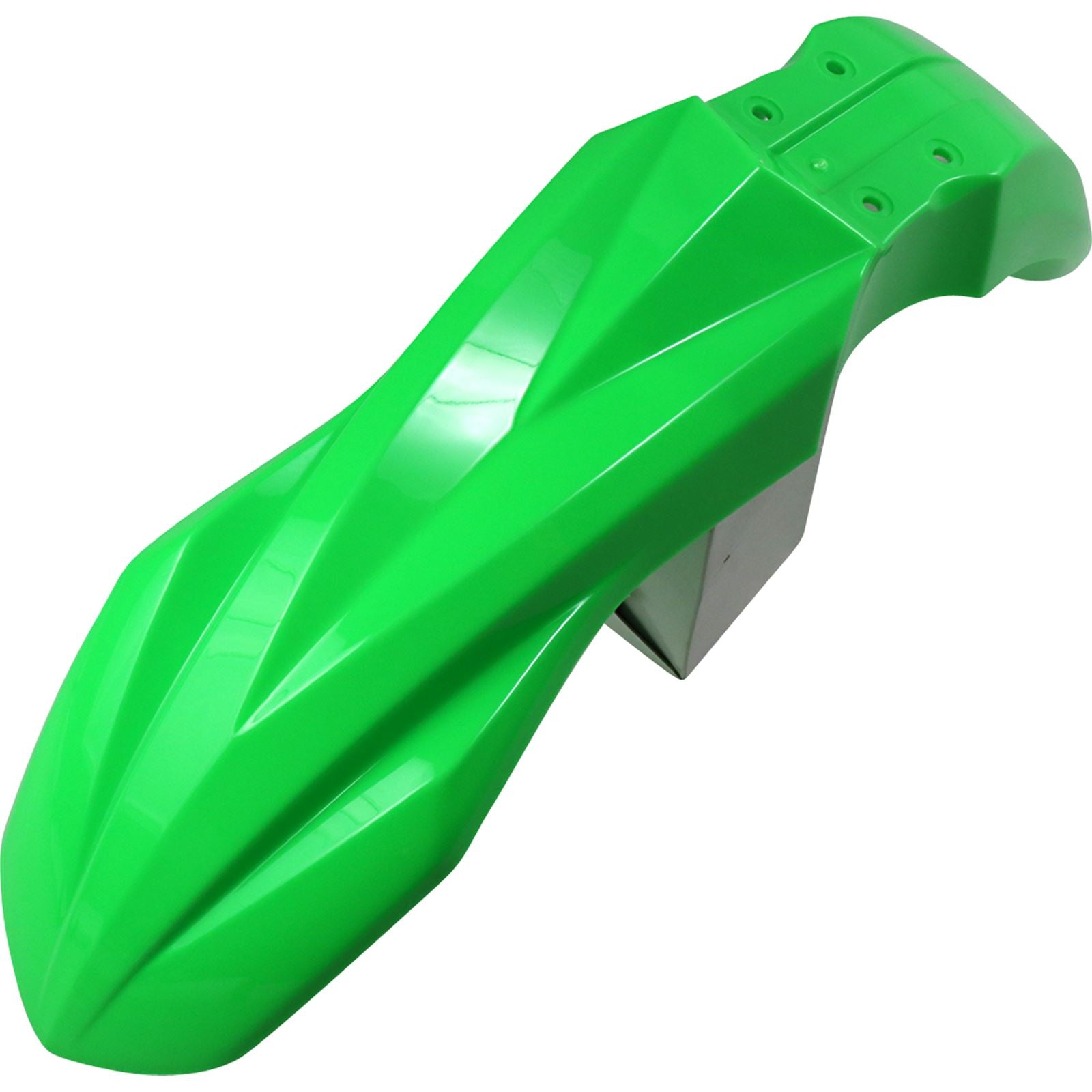 UFO Plastics Front Fender - Fluorescent Green - KXF - '18 [MPN: KA04748-AFLU]_1040886