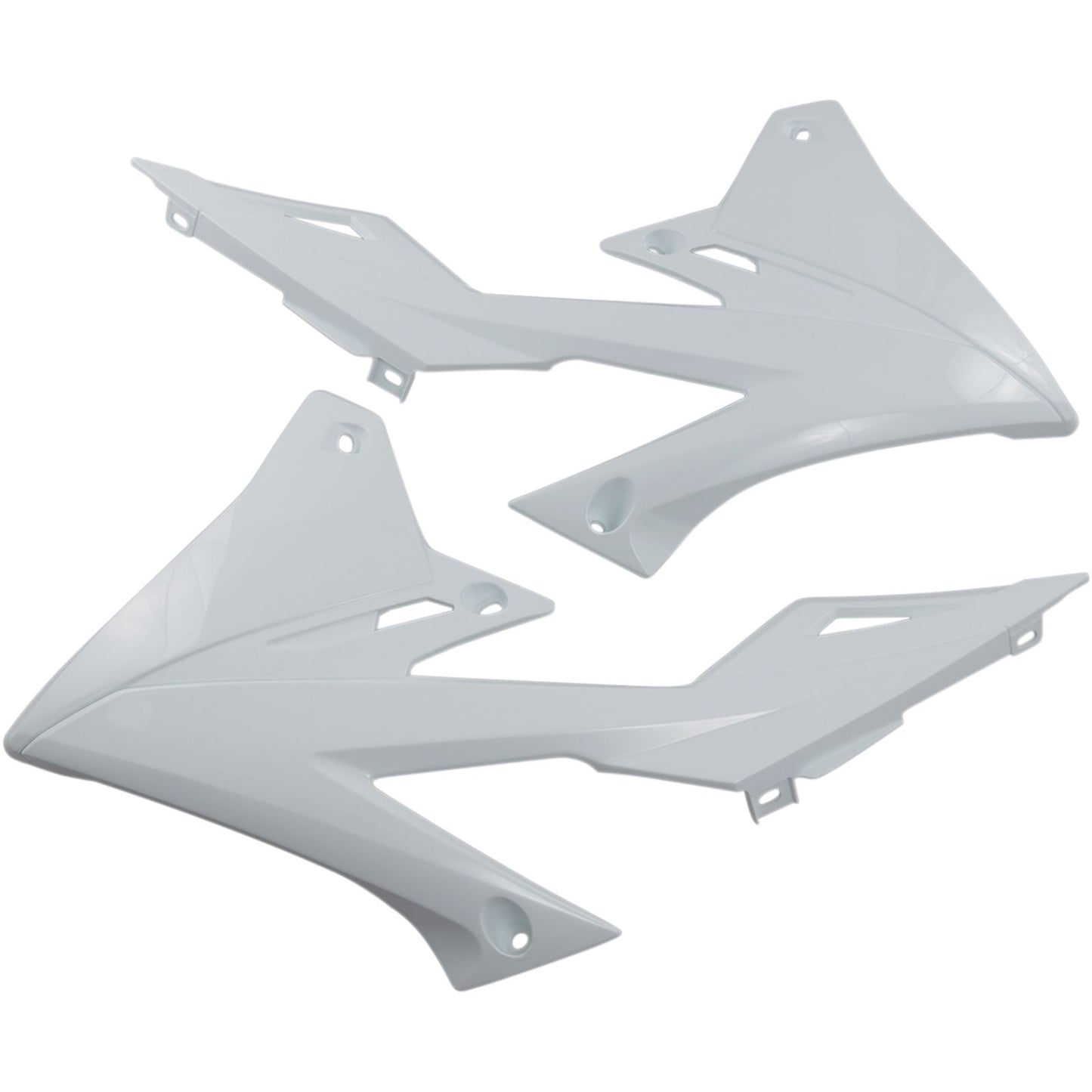 UFO Plastics Radiator Shrouds for Suzuki RMZ 250/450 - White [MPN: SU04941-041]_486763