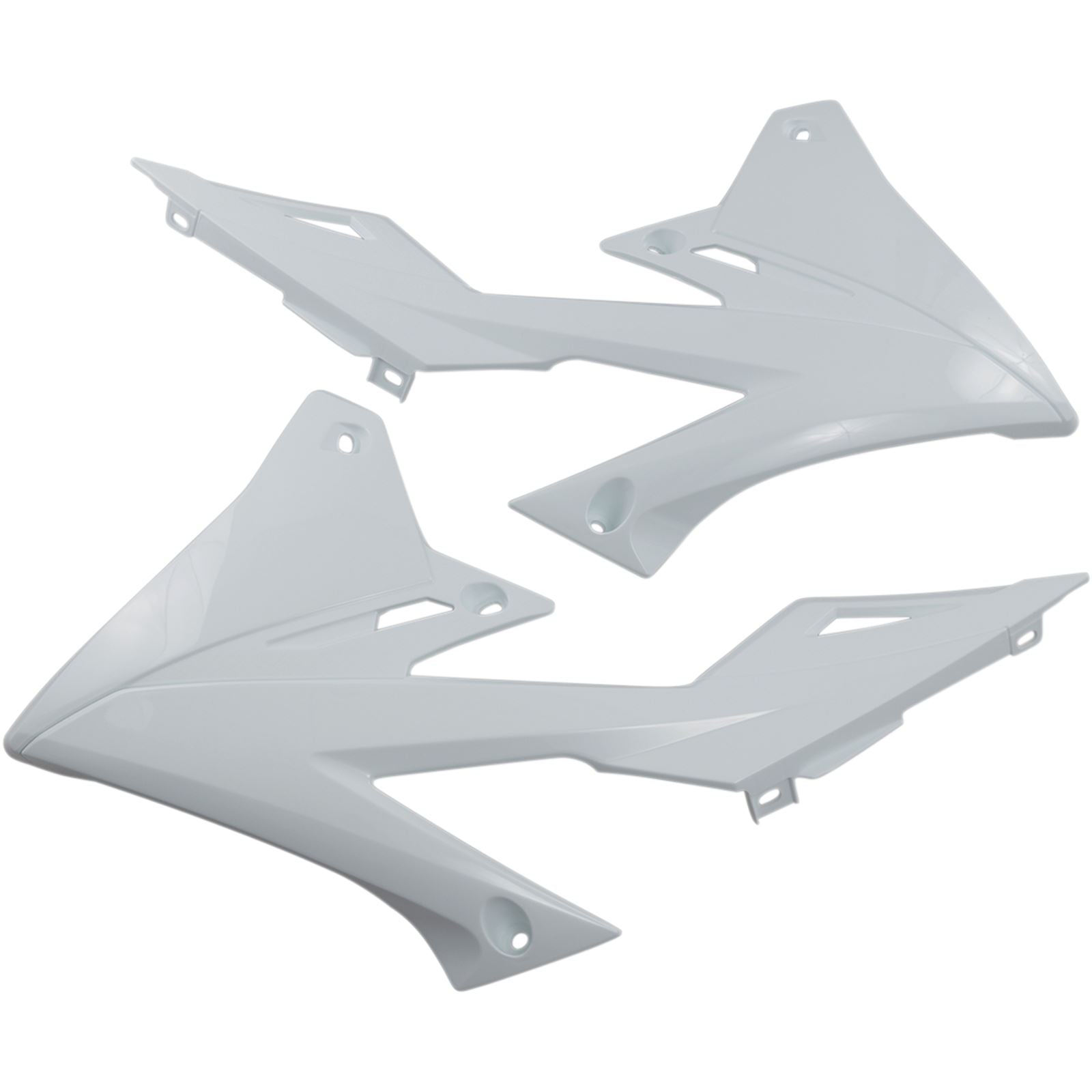 UFO Plastics Radiator Shrouds for Suzuki RMZ 250/450 - White [MPN: SU04941-041]_486763