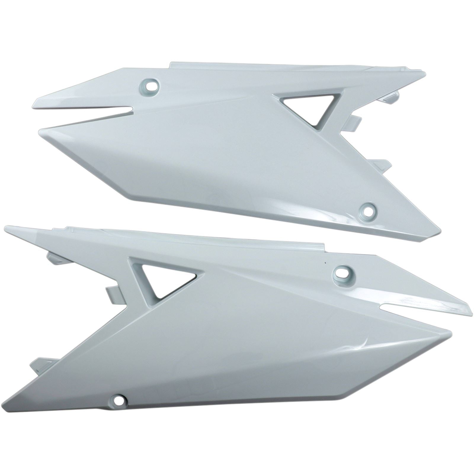 UFO Plastics Side Panels - RMZ 450 - White [MPN: SU04942-041]_486767