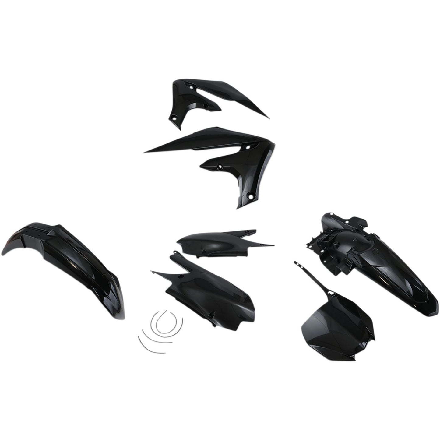 UFO Plastics Body Kit - Black - YZF450 - '18 [MPN: YAKIT321-001]_488054
