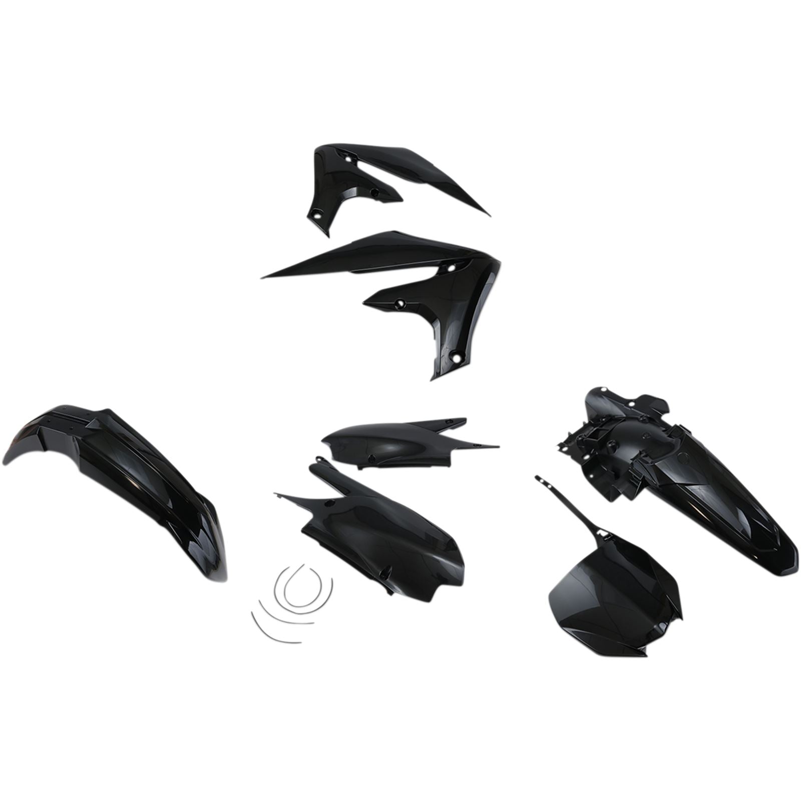 UFO Plastics Body Kit - Black - YZF450 - '18 [MPN: YAKIT321-001]_488054
